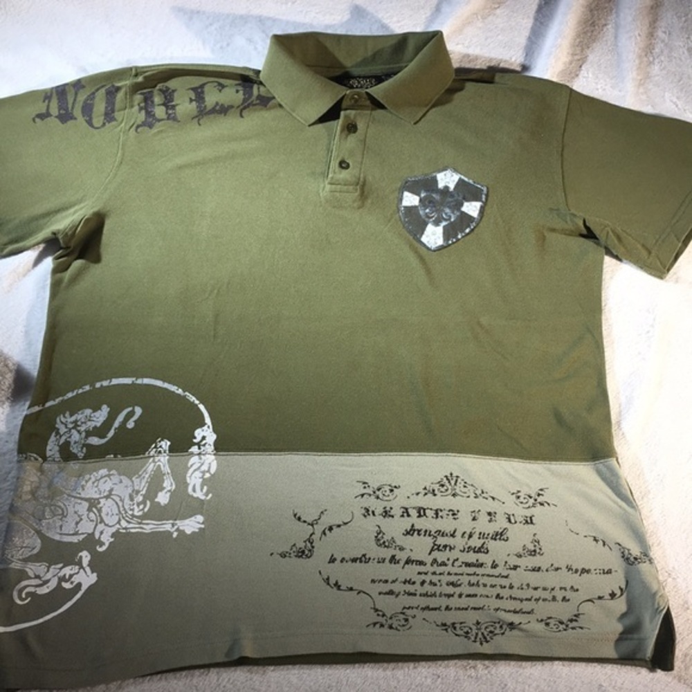 Raw Blue Denim Polo Shirt